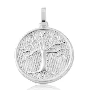 FAMILY TREE OF LIFE PENDANT / 925 STERLING SILVER / 22MM BY 22MM