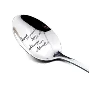 Valentine's Day Gift Stainless Steel Long Handle Spoon With Love Quotes Spoons