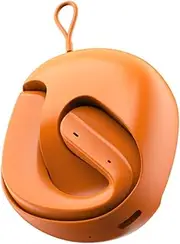 Xmenha Open Ear Bone Conduction Wireless Sports Headphones, Orange, Bluetooth 5.4, 20Hrs Battery, IPX5 Waterproof, Adult, On Ear, Hook, No Jack, Noise Cancellation for Voice Call