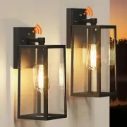 Dusk to Dawn Outdoor Light Fixtures Wall Mount, Sensor Porch Lights, Anti-Rust E