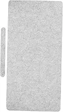 Alipis Slip Large Felt Desk Mat Portable Non Slip Office Desk Pad for Home and Work Minimalist Design for Organized Workspace Light Grey