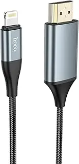 Hoco UA15 Lightning to HDMI 4K Adapter Cable, 2 Metre Length, Black