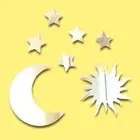 Bundle of Sun, Moon and Stars Mirrors, 12cm moon & sun 5 x 4cm Stars