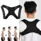 Black Back Shoulder Support Soft Posture Corrector Bad Back Correction Unisex