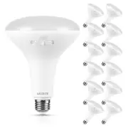 Luxrite BR40 LED Light Bulb 12W=90W 5CCT 1080 Lumens Dimmable 12 Pack