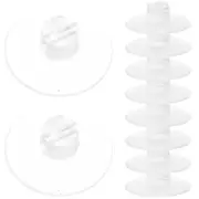 12 Pcs Wire Holders Window Fixing Suction Cup Organizer Cups with for