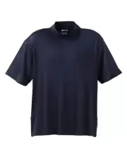 MENS A27 ADIDAS GOLF SHIRT SMALL S SM PIQUE MOCK NECK TOP SHIRT NAVY CLIMACOOL