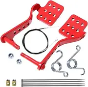 HOLATO Go Kart Pedals 71" Throttle Cable with Brake Throttle Return Springs kit for Predator 196cc 212cc 6.5hp Road Rocket Azusa Radio Flyer Vintage Carter Super Wheel Kids Go-Kart Cart Part Red