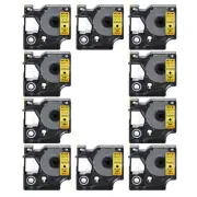 10PK Black on Gold Label Tape 1/2"*23ft For DYMO D1 45023 LabelManager 160 450D