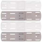 2 Pair Power Strip Surge Flat Plug Socket Holder Wall Mount Hook
