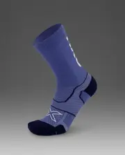 Vectr Cushion Crew Socks, 2XU, S, Future Dusk/White, Unisex