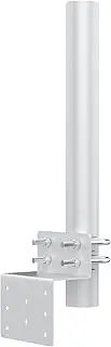 Outdoor Antenna Mount Pole, 14 inch Antenna Pole, Universal Mount Brackets for Wall, Roof or Eave, Weather Proof, Solid Structure, Easy Installation, Mounting Pole - 1.5" Diameter