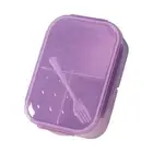 Lunch Container Durable Food Prep Bento School Kids Lunch Box Solid Color
