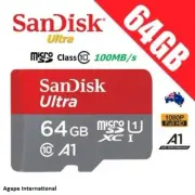 SanDisk Ultra 64GB micro SD SDXC Memory Card A1 UHS-I 100MB/s Full HD