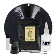 ASR Outdoor Gold Panning Kit with Paydirt Beginner Prospecting Tools (3 Colors)