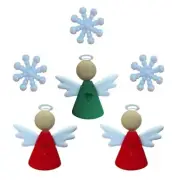 Heaven Sent Christmas Angel Buttons - Craft Sewing Scrap - Shelly's Buttons