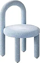 Vanity Chair for Bedroom Makeup, Light Luxury and High-End Feeling, Thickened Vanity Stool for Bedroom Living Room Beauty(Blue)