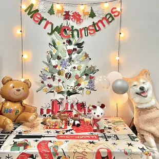 聖誕掛佈 聖誕樹掛佈 北歐ins風聖誕節節日裝飾背景佈掛佈 出租房臥室宿捨床頭裝飾墻佈 L7F7