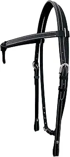 WeavingCraft Leather Western Headstall Bridle| Futurity Knot Browband