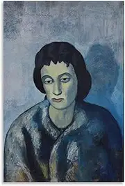 Pablo Picasso《Woman with Bangs》Canvas Wall Art Picasso Poster Pablo Picasso Prints Pablo Picasso Painting for Home Decor Picture 40x65cm No Frame