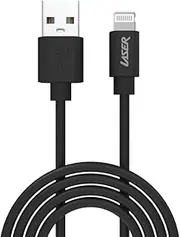 Laser 2 Pack MFI USB Lightning Cable 2M Black