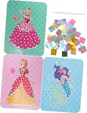 WHAMVOX Princess Dress up Toys Craft Kit Puncture Drawing Kit for Boys and Girls