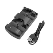 Playstation 3 Controller Charging Dock - 2 in 1 Charging Station with LED Light Indicator - Compatible for PS3/Move Controller