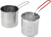 Deep Fry Basket, 304 Stainless Steel Fryer Pan, Frying Pan Stock Fry...