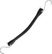 GETAJGHSD Bungee Cord Utility Bungee Tie Downs Straps Hooks Heavy Duty Tie Down Straps Stretchy Heavy Hook Coiled Rope Trailer Duty Bundy Cord Elasticated Elastic Large Rubber Black