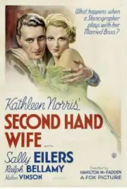 Second Hand Wife Poster Ralph Bellamy Sally Eilers 1933 Old Movie Photo