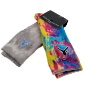 2 PACK Jordan Air Tye Die Brand Crew Socks Basketball BJ0440-001 Kids 5Y-7Y