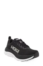 HOKA Gaviota 5 Running Shoe in Black /White at Nordstrom Black/White