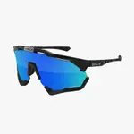 SCICON AEROSHADE XL 運動眼鏡 亮面黑框/鏡面藍片