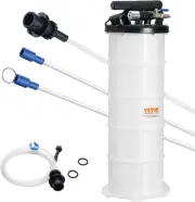 Fluid Extractor, 6.5 Liters Capacity, Pneumatic/Manual Oil Changer Vacuum Fluid