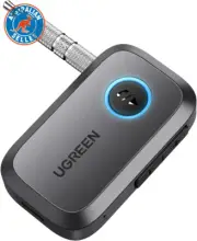 Aux to Bluetooth Receiver 5.3 Adapter Built-In Mic 15H Playtime Handsfree Call D