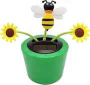 Solar Powered Dancing Flower - ABS Sunflower Dancing Toy | Adorable Solar Dancing Figurines | Solar Dancing Flowers | Solar Dashboard Decorations for Car Dashboard Office Desk Home Decor