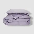 Sky Purple 500TC Sateen Wrinkle Resistant Duvet Cover Set-King