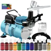 Master G22 Airbrush Cake Decorating Air Compressor Kit 12 Chefmaster Food Colors