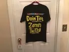 Fashion Nova Man, “Doin The Zamn Thing “ Sz S Black T Shirt With Neon Lettering
