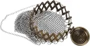 [Baluue] Coin Purse Vintage Metal Mesh Wallet Portable Coin Bag Durable Cast Iron Design Funky Hanging Purse for Travel Collectors