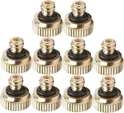 Gatuida 10Pcs Misting Nozzles for Outdoor Cooling Durable Atomizing Spray Head Leak Hose Accessories for Full Coverage Watering and Humidifying