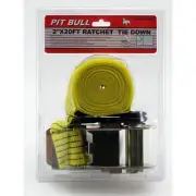 2" x 20 ft. Ratchet Tie Down Truck Bed Cargo Strap IN STOCK AND READY TO SHIP