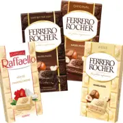 Ferrero Rocher And Raffaello Chocolate Panels 90g 4er Pack