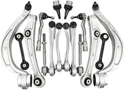 16-Piece Front Suspension Control Arm Ball Joint Kit Compatible For Audi A4 B8 A5 A6 C7 A7 Q5 8R-