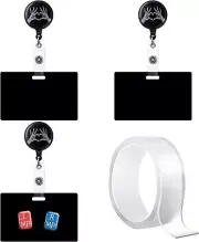 3 Pieces Badge Reels Retractable X-Ray Tech Badge Reel Set Marker Holder Retract