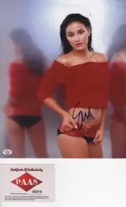 EMMANUELLE CHRIQUI DAZZLING ACTRESS SIGNED ALLURING POSED PHOTO PAAS