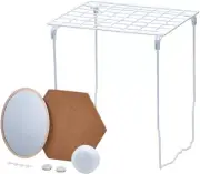 by Bostitch 10-Piece Fashion Locker Kit with 12"" Stac-A-Shelf, Includes Mirror,