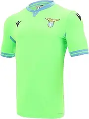 [Macron] SSL M20 Official Away Competition Jersey Mm Jr, SS for Boys Lazio 2020/21 Boy, Neon Green