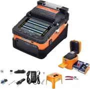 Fiber Fusion Splicer Ai-6C,Fusion Splicer Toolbox Kit W/8 Seconds Splicing Melti