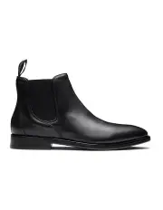 [Aquila] Leonard Leather Chelsea Boots in Black